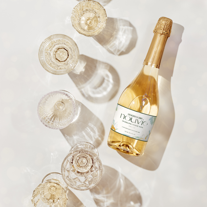 Sparkling De-Alcoholized Spanish White Wine 750ml Bottle